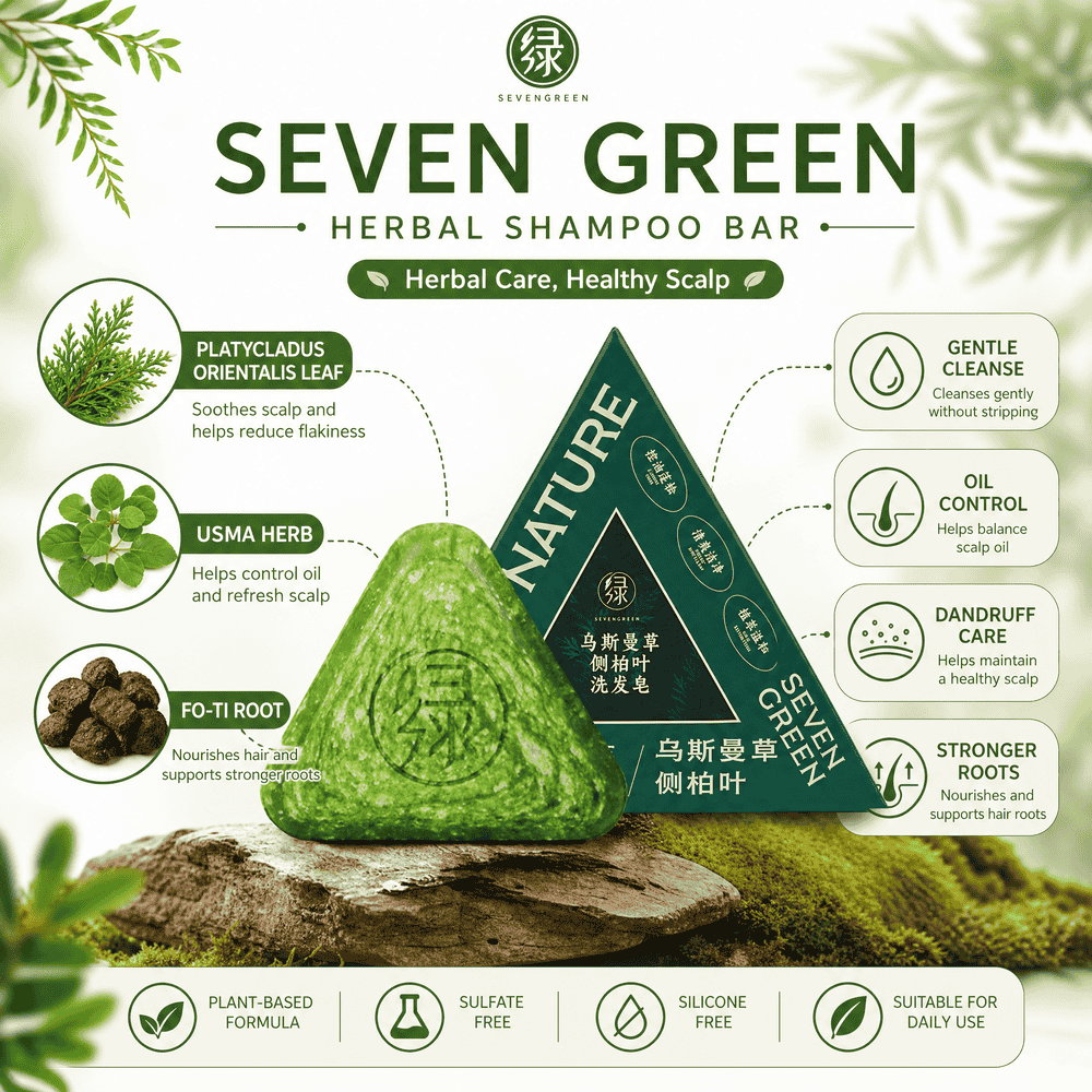 Seven-Green Arborvitae Leaf Shampoo Bar - Image 3