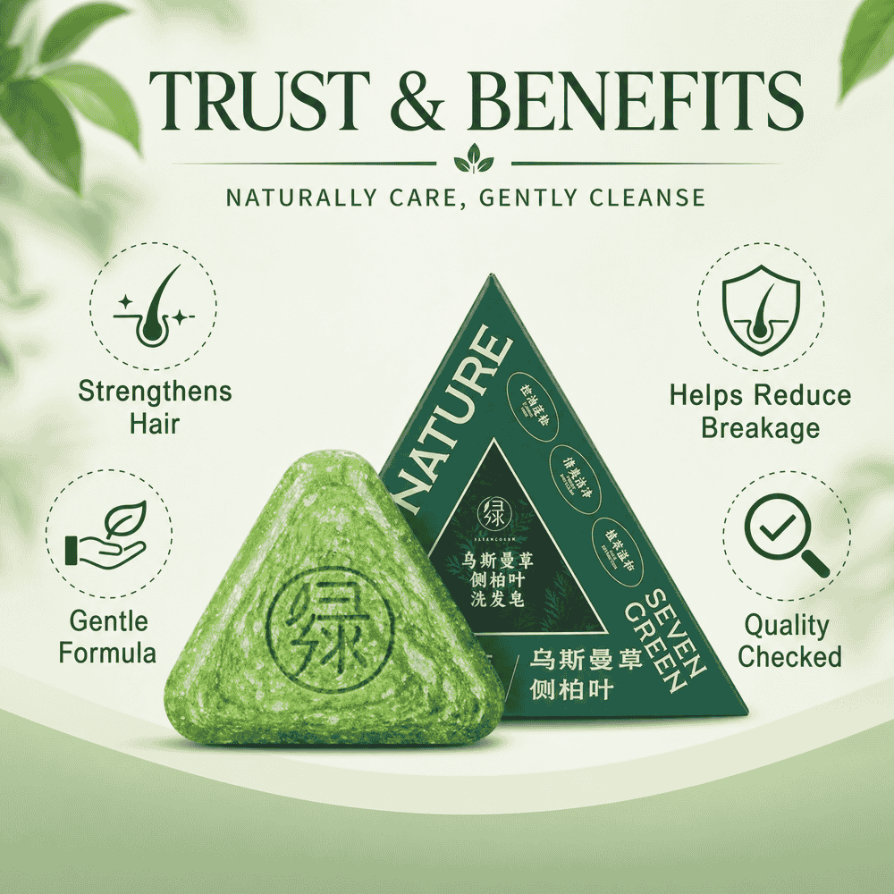 Seven-Green Arborvitae Leaf Shampoo Bar - Image 2